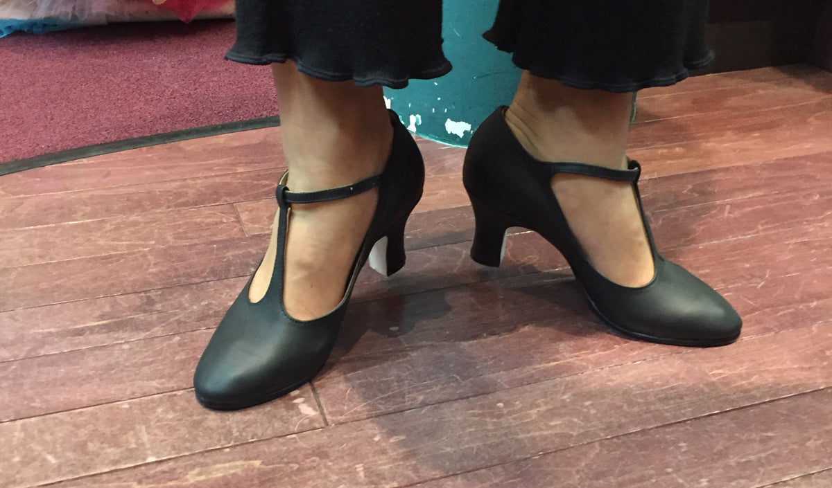 T strap character shoes 3 shop inch heel