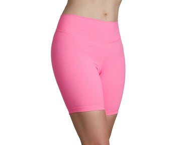Hot Pink Long Bike Shorts (Adult)