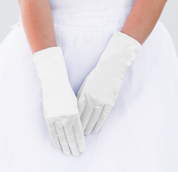 Satin Wrist Length Gloves (Adult)