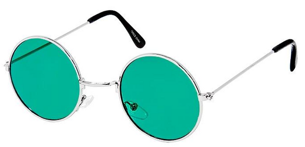 Round Glasses Colored Lens