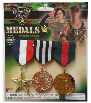 Military Medal -- 3 pc. Set