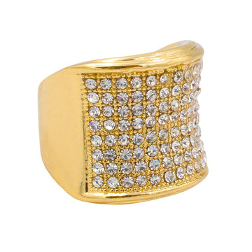 Iced Out Ring Silver Gold (Men)