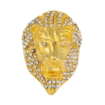 Lion Face Stone Ring (Men)