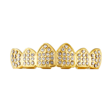 Iced Out Top Teeth Grills (Gold)
