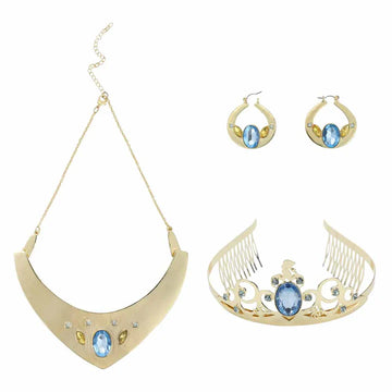 Disney Jasmine Tiara Necklace Jewelry Set