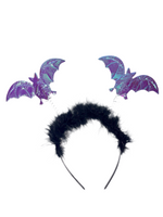 Purple Bat Headband