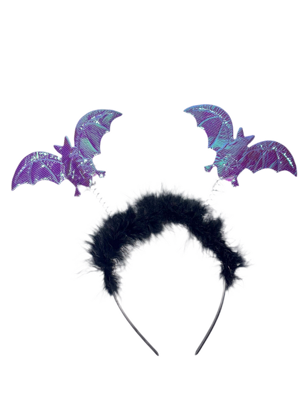 Purple Bat Headband