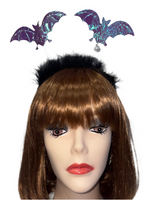 Purple Bat Headband