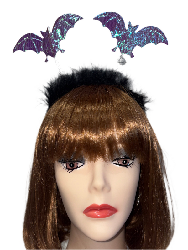 Purple Bat Headband