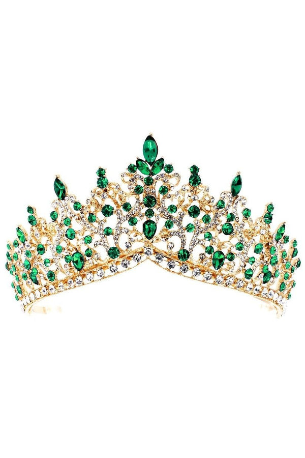 Goldene Tiara mit Strasssteinen
