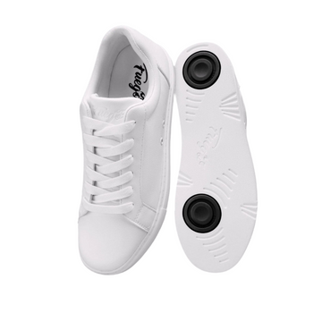 White Low Top Classic Dansneaker by Fuego