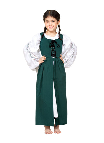 Girls Renaissance Overdress Only (Green)