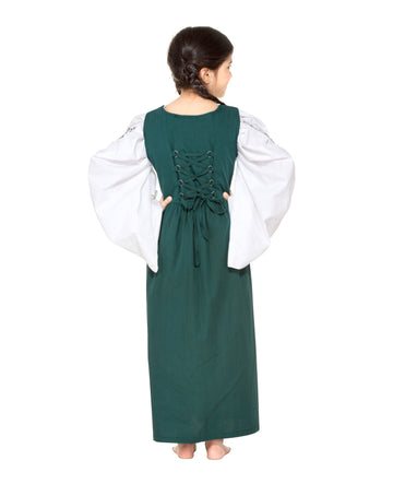 Girls Renaissance Overdress Only (Green)