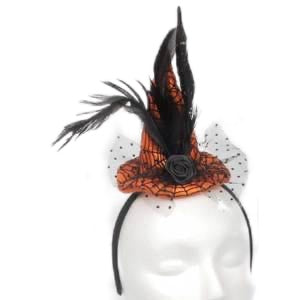 Mini Web Witch Hat (Orange)