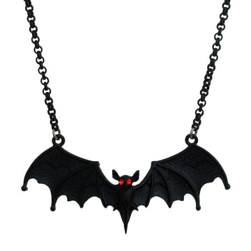 Black Bat Necklace