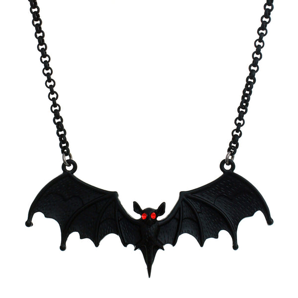 Black Bat Necklace