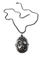 Stainless Steel Jason Hockey Mask Necklace