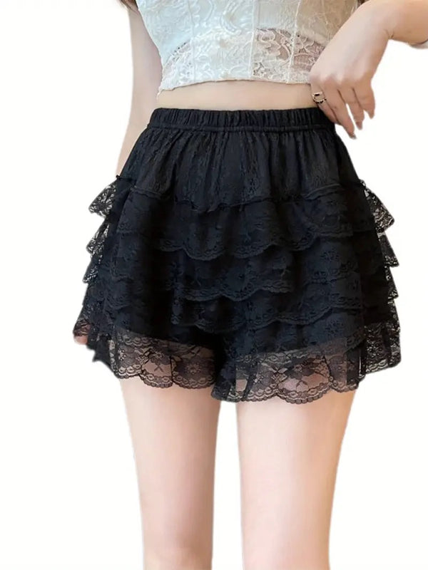 Full Cut Ruffled Shorts
