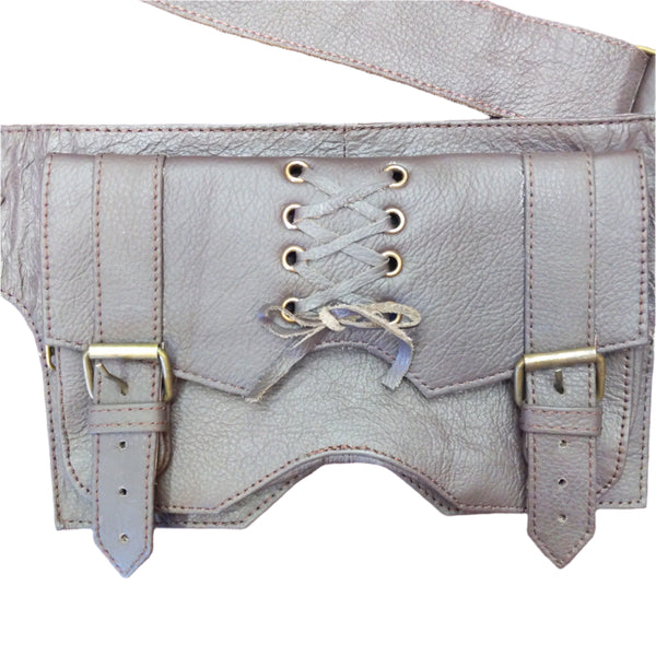 Leather Pocket Belt Buckle Closure