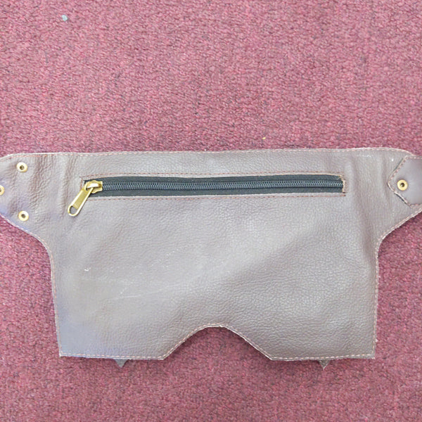 Leather Pocket Belt Buckle Closure