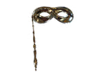 Metallische Dominostab-Maske