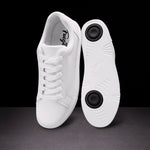 White Low Top Classic Dansneaker by Fuego