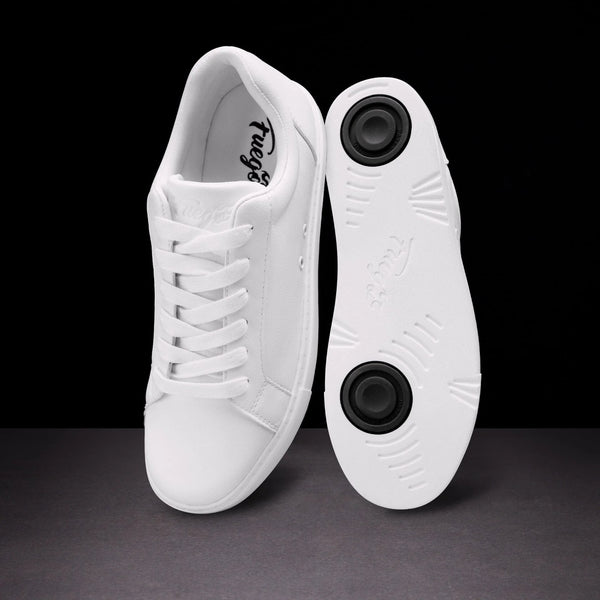White Low Top Classic Dansneaker by Fuego