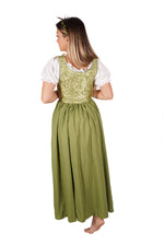 Renaissance Corset Bodice & Overdress (Green)