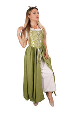 Renaissance Corset Bodice & Overdress (Green)