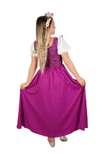 Renaissance Corset Bodice & Overdress (Purple)