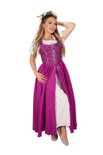 Renaissance Corset Bodice & Overdress (Purple)
