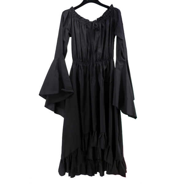 Black Cotton Bell Sleeve Chemise (Adult)