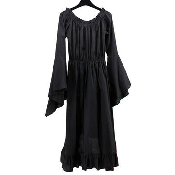 Black Cotton Bell Sleeve Chemise (Adult)