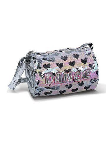 Pearlescent Hearts Sequin Dance Duffle
