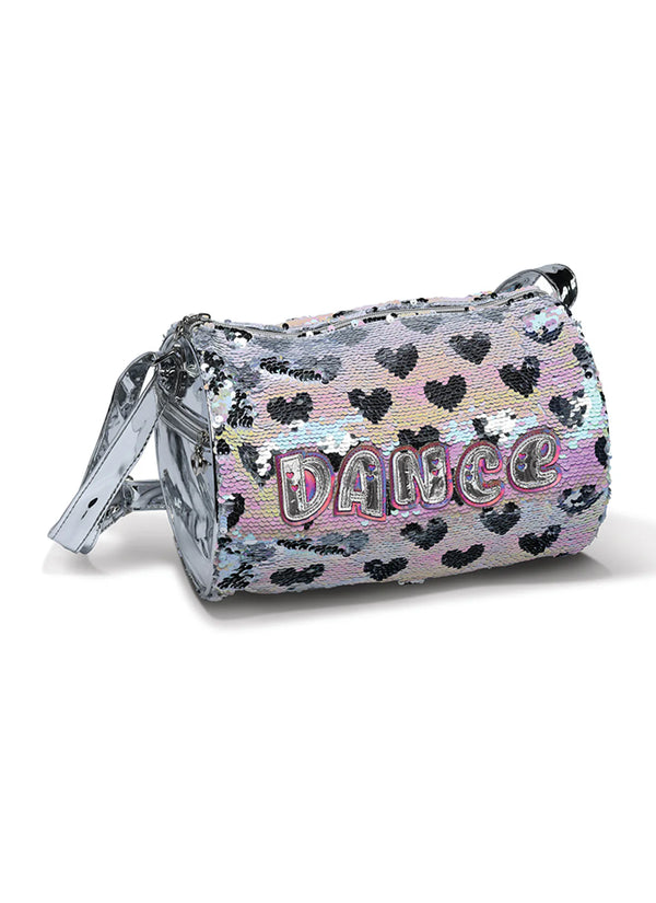Pearlescent Hearts Sequin Dance Duffle
