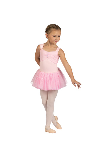 Minka Glitter Tank Tutu Dress (Pink)