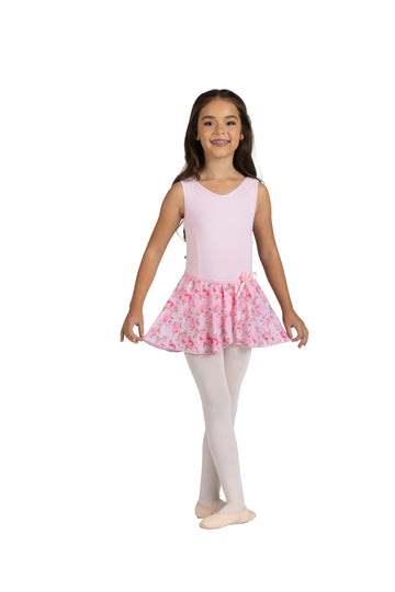 Rosetta Floral Elastic Waist Chiffon Skirt (Child)