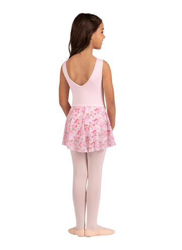 Rosetta Floral Elastic Waist Chiffon Skirt (Child)