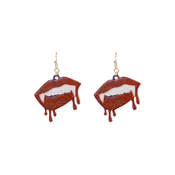 Bloody Vampire Fangs Earrings