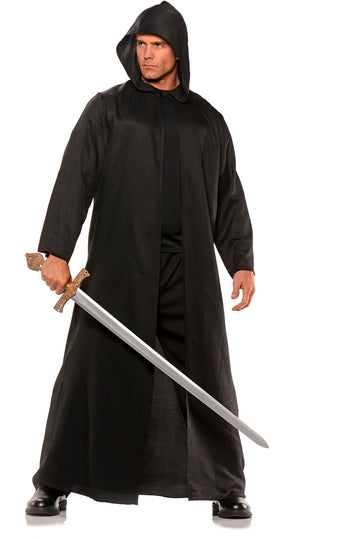 Black Hooded Cloak (Adult)