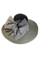 Black White Picture Fascinator Hat