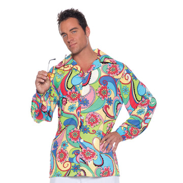 Kaleidoscopic Mens Retro Shirt