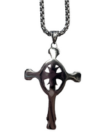 Stainless Silver Celtic Cross Necklace