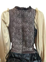 Deluxe Brocade Snap Corset Vest (All Prints Unique)