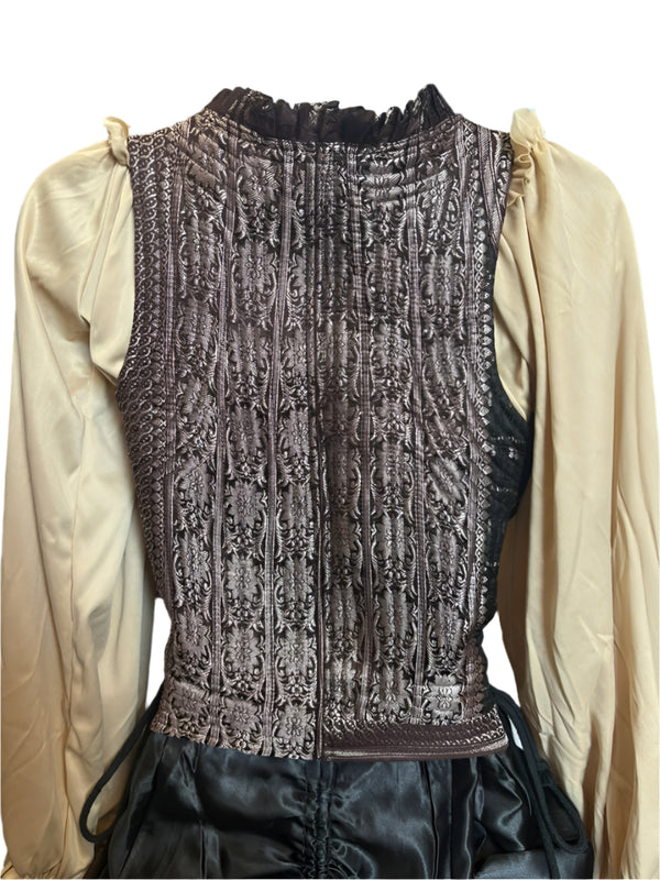 Deluxe Brocade Snap Corset Vest (All Prints Unique)