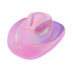 Iridescent Cowgirl Hat (Pink)