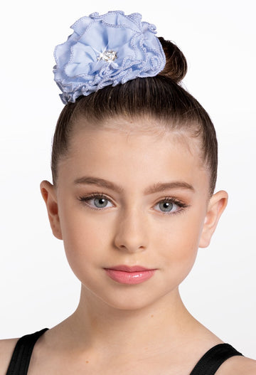 Chiffon Flower Rhinestone Center