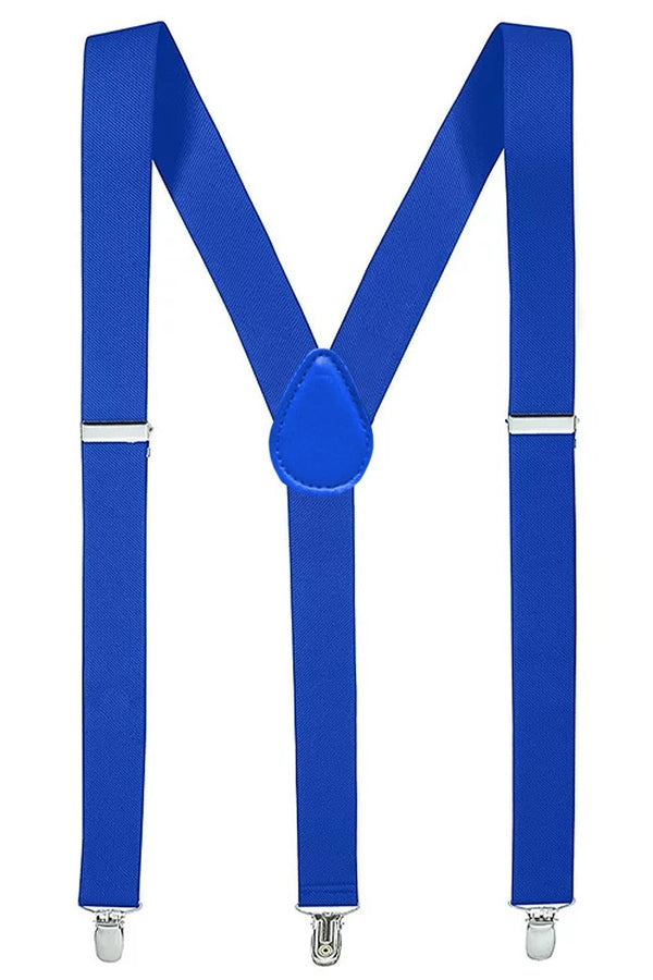 Y-Back Solid Color Suspenders