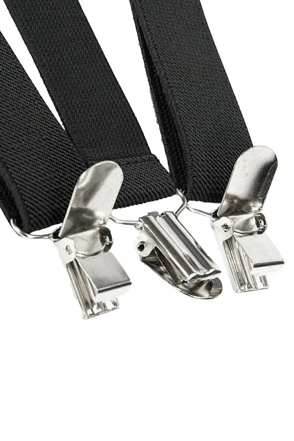 Y-Back Solid Color Suspenders