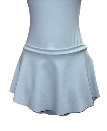 Ksenia Fabric Pull-On Skirt by Lulli LUB294 (Dusty Sky Blue)
